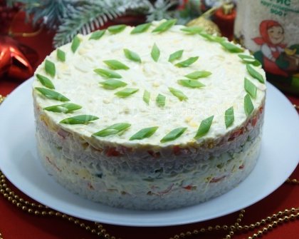 Салат с рисом «Праздничный»