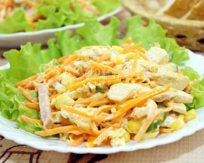 Салат с курицей «Карусель»