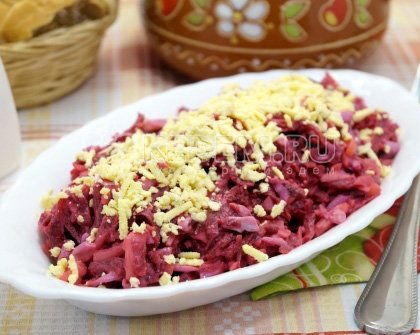Салат из свеклы с сыром