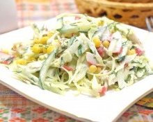 Салаты с крабовыми палочками