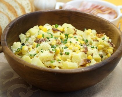 Картофельный салат с беконом