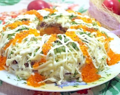 Салат с курицей «Пасхальный»